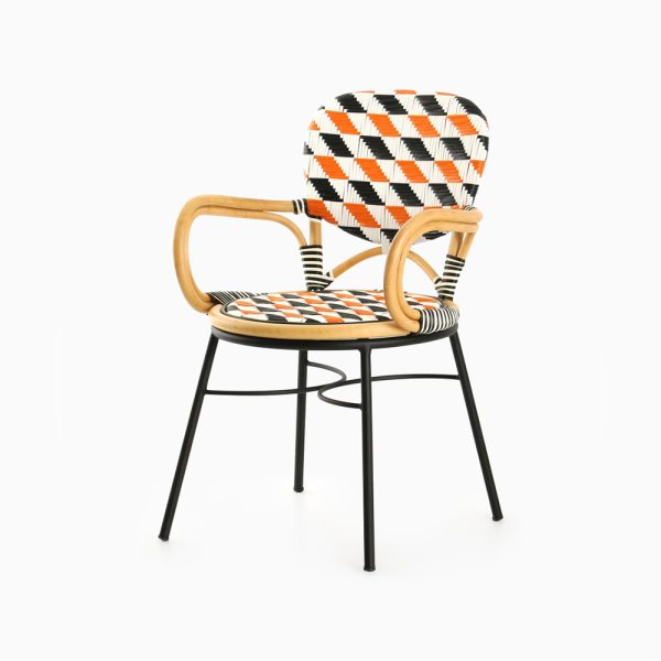 Kiku Bistro Chair - Outdoor Bistro Chair - perspective view
