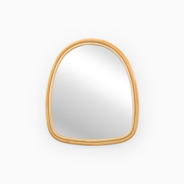 Espejo de ratán Orla - Decoración de pared con espejo circular