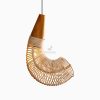 Rebon Hanging Lamp - Rattan Pendant Light - On State