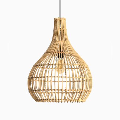 Sarmento Hanging Lamp - Rattan Pendant Lamp - Off State