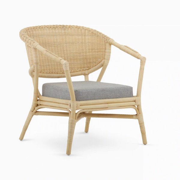 Agara-Sessel mit Kissen – stilvoller Rattan-Sessel