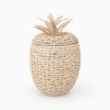 Basket A (Pineapple) - Wicker Basket with Lid