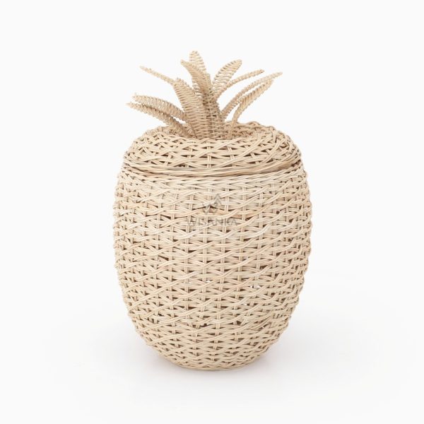 Кошница А (ананас) - плетен корпа со капак