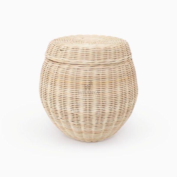 Basket D (Watermelon) - Wicker Basket with Lid