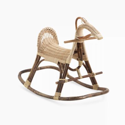 Eagle Rocker - Natural Rattan Enfant Rocking Chair