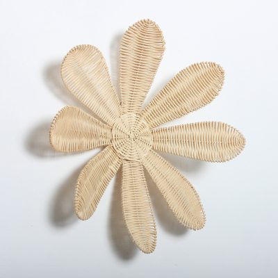 Flower Wall Deco - Rattan Boho Wall Decor - Large