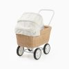 Mero Doll Pram - Rattan Doll Stroller