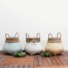 Riveira Bamboo Basket - Wicker Bamboo Storage Basket