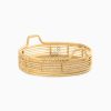 Sage Tray - Wicker Tray Table - perspective view
