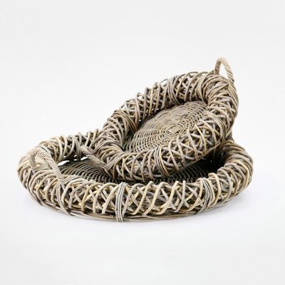 Tora Kubu Tray - Rattan Round Tray