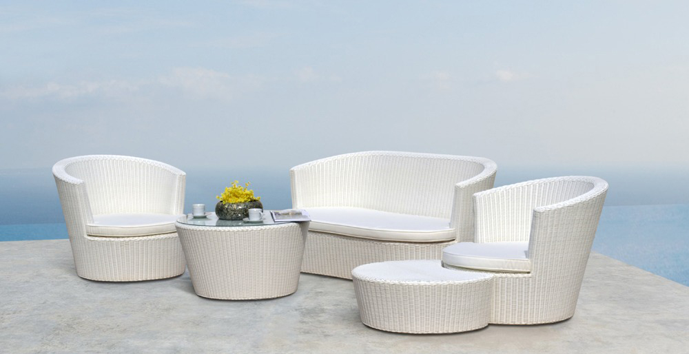 Great Patio Furniture with Stylish Round Outdoor Chair Cushions