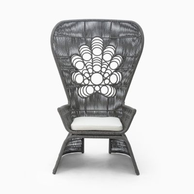 Peacock Rope Outdoor Chair - front view