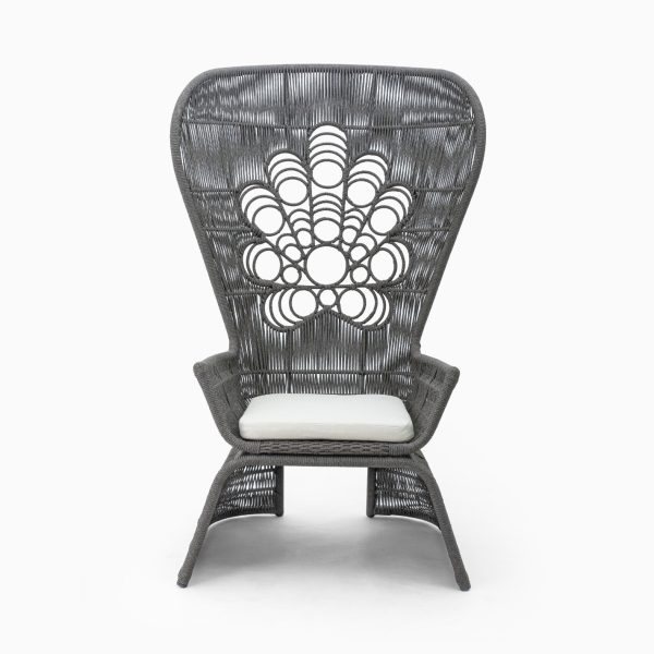 Peacock Rope Outdoor-Stuhl – Vorderansicht