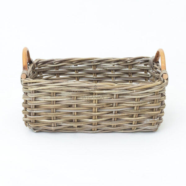 Hida Rectangle Basket-Side View