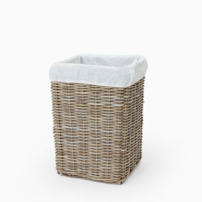Kukei Laundry Basket with inner fabric - perspective