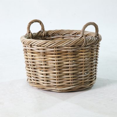 Sisi Basket – Natural Rattan Kubu Storage Basket - perspective