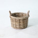 Sisi Basket – Natural Rattan Kubu Storage Basket - side