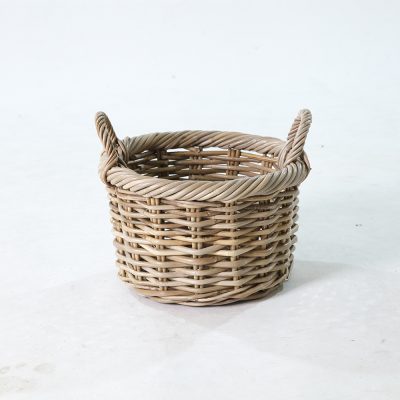 Sisi Basket – Natural Rattan Kubu Storage Basket - side