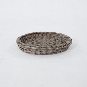 Luma Tray Kubu – Round Natural Rattan Kubu Woven Tray