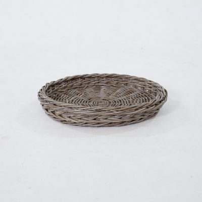 Luma Tray Kubu – Round Natural Rattan Kubu Woven Tray